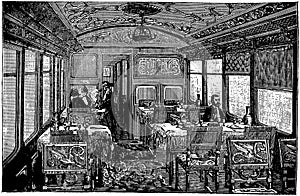 Restaurant car I Antique Food Illustrations