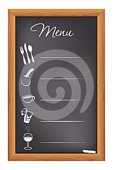 Restaurant Chalkboard Menu photo