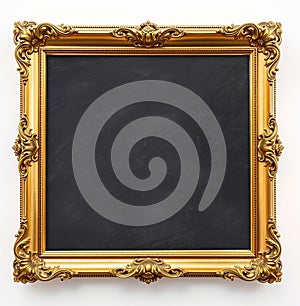 Restaurant Chalkboard Menu with Gold Frame