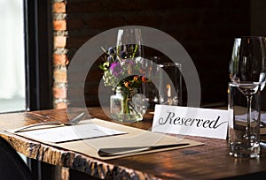 Restaurant Chilling Out Classy Lifestyle Reserved Concept photo