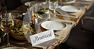 Restaurant Chilling Out Classy Lifestyle Reserved Concept