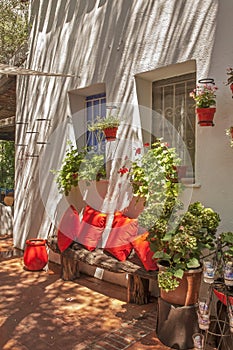 Restaurant of hotel Su Gologone near Oliena. Sardinia. Italy photo