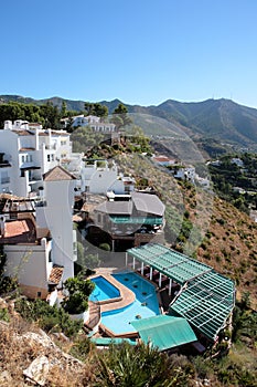 Restaurant, houses and swimming pool in Spain