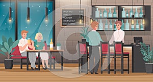 Restaurant Interior Cartoon