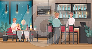 Restaurant Interior Cartoon