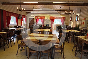 Restaurant interior in Rovaniemi