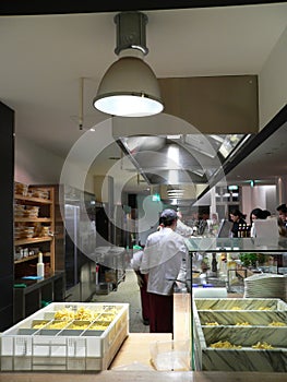 A restaurant' kitchen