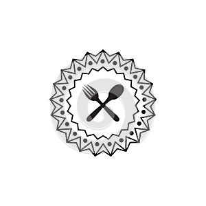 Restaurant logo design concept vector template