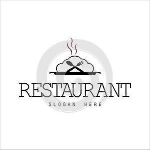 Restaurant logo template,simple restorant logo