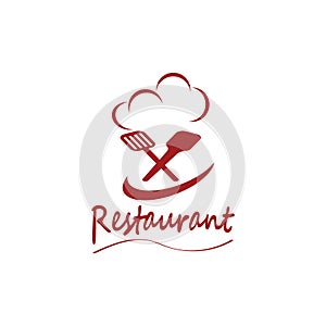 Restaurant logo vector template illustration