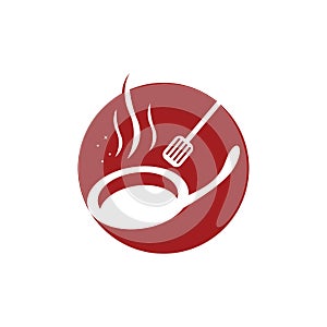 Restaurant logo vector template illustration
