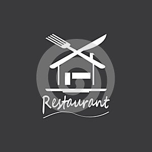 Restaurant logo vector template illustration