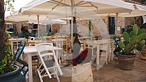 Restaurant in Marzamemi city with the typical Sicily calm