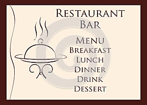 Restaurant menu