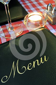 Restaurant menu