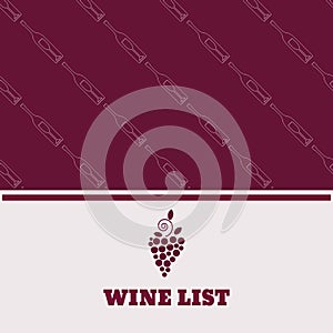 Restaurant menu design wine list flyer poster eps 10