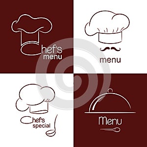 Restaurant menu icons