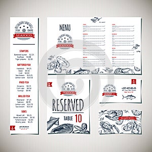 Restaurant menu template