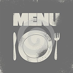 Restaurant menu typographical design. Vector illustration.