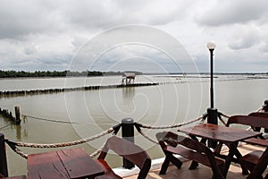 Restaurant near mangrove forest