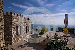 Restaurant next to sighnaghi city wall