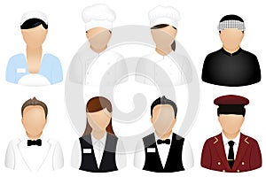 Restaurant People Icons. Vector