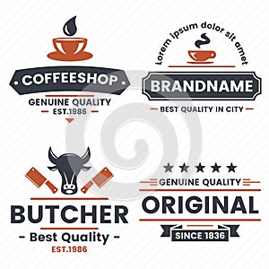 Restaurant Retro Vector Logo for banner