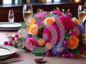 Restaurant Reverie: Flower Elegance
