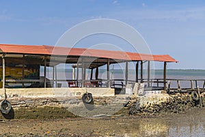 Restaurant on river Gambia