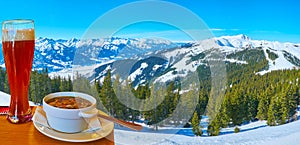 Restaurant on Schmitten mount, Zell am See, Austria