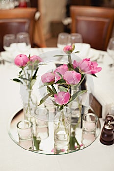 Restaurant Served table for wedding