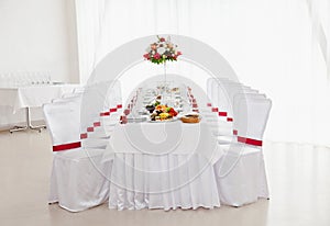 Restaurant Served table for wedding