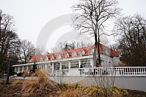 Restaurant in the Solanki Park in Poznan, Poland