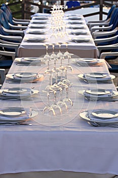 Restaurant table photo