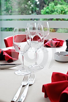 Restaurant table detail