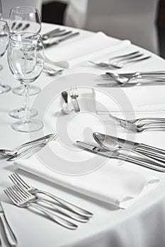 Restaurant table setout