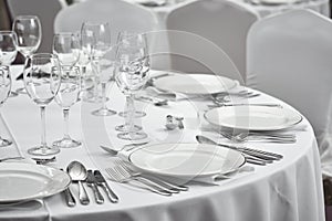 Restaurant table setout