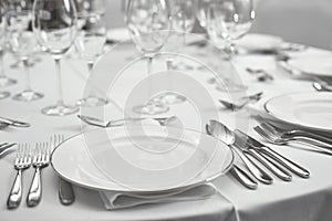 Restaurant table setout