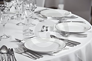 Restaurant table setout