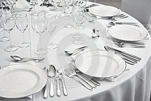 Restaurant table setout