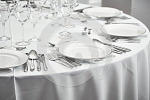 Restaurant table setout