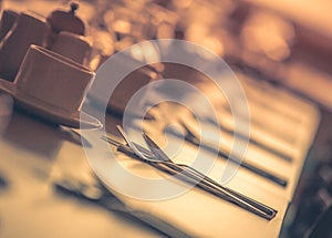 Restaurant table setup