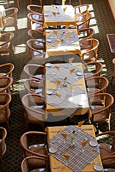 Restaurant tables photo