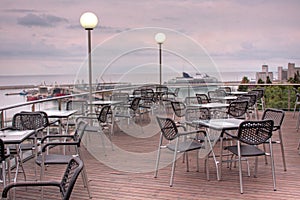 Restaurant terrace