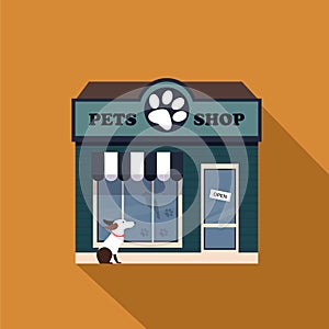 Restaurants and shops facade, storefront vector