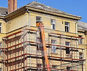 Restauration of an old building photo