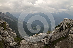 Resting area on the peak