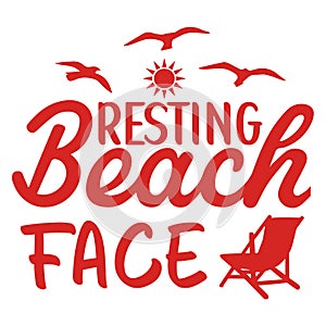 RESTING BEACH FACE