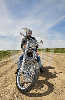 Resting biker