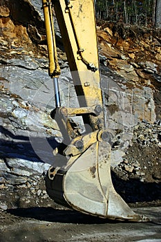 Resting Excavator Bucket